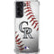 MLB Colorado Rockies Game Ball Galaxy S22 Clear Case