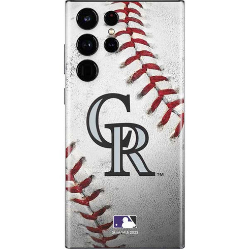 MLB Colorado Rockies Game Ball Galaxy S22 Ultra Skin
