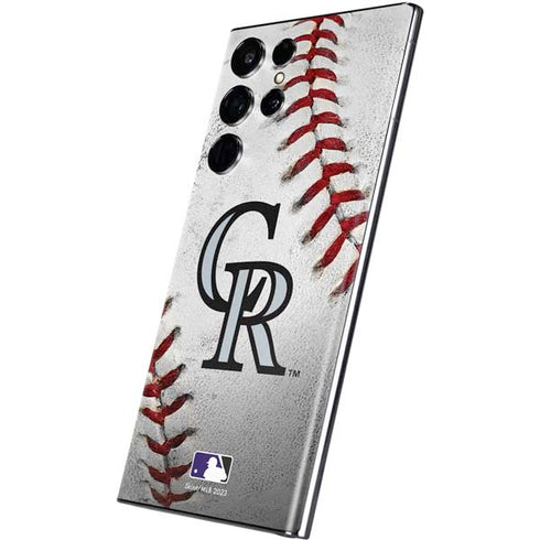 MLB Colorado Rockies Game Ball Galaxy S22 Ultra Skin