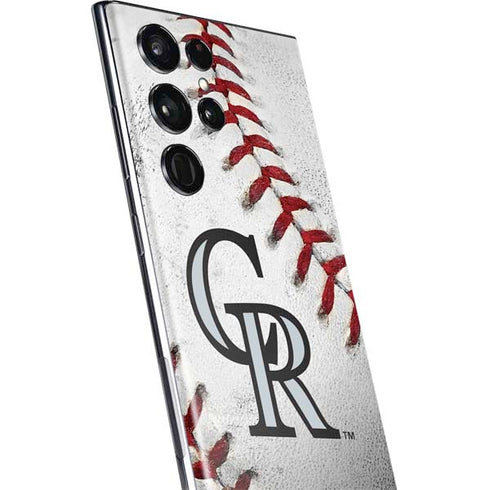 MLB Colorado Rockies Game Ball Galaxy S22 Ultra Skin