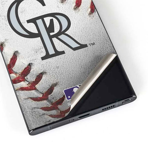 MLB Colorado Rockies Game Ball Galaxy S22 Ultra Skin
