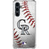 MLB Colorado Rockies Game Ball Galaxy S23 FE Clear Case