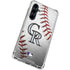 MLB Colorado Rockies Game Ball Galaxy S23 FE Clear Case