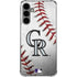 MLB Colorado Rockies Game Ball Galaxy S24 Plus Clear Case