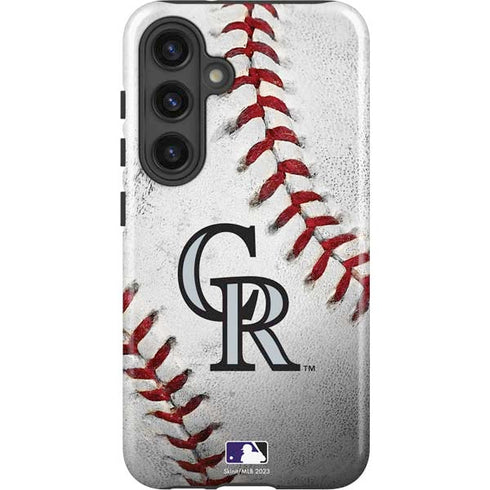 MLB Colorado Rockies Game Ball Galaxy S24 Plus Impact Case