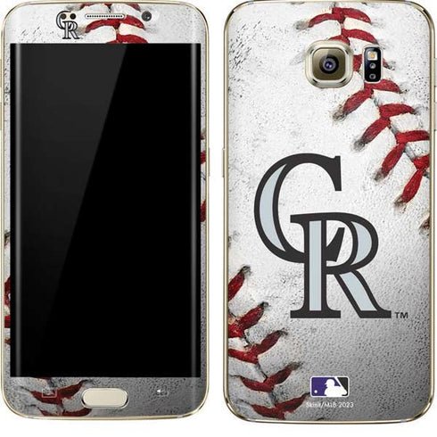 MLB Colorado Rockies Game Ball Galaxy S7 Edge Skin