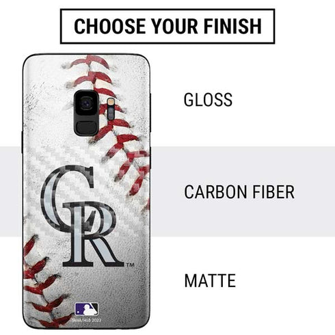 MLB Colorado Rockies Game Ball Galaxy S9 Skin