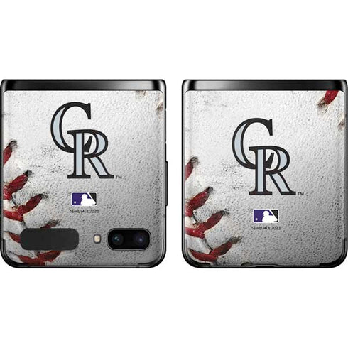 MLB Colorado Rockies Game Ball Galaxy Z Flip Skin