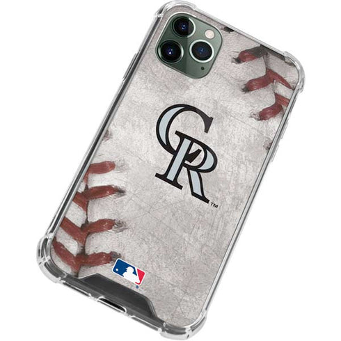 MLB Colorado Rockies Game Ball iPhone 11 Pro Max Clear Case
