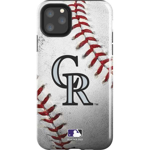 MLB Colorado Rockies Game Ball iPhone 11 Pro Max Impact Case