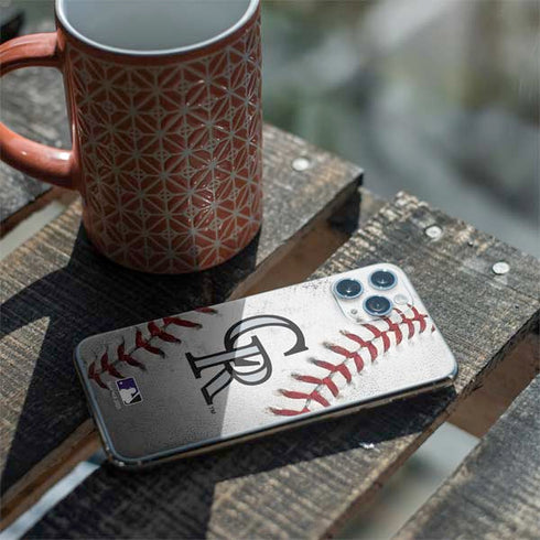 MLB Colorado Rockies Game Ball iPhone 11 Pro Skin