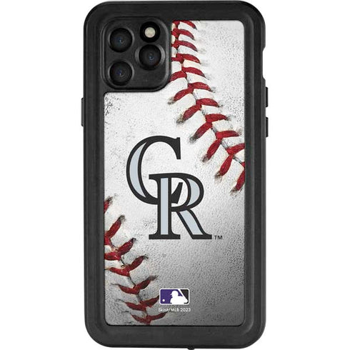 MLB Colorado Rockies Game Ball iPhone 11 Pro Waterproof Case