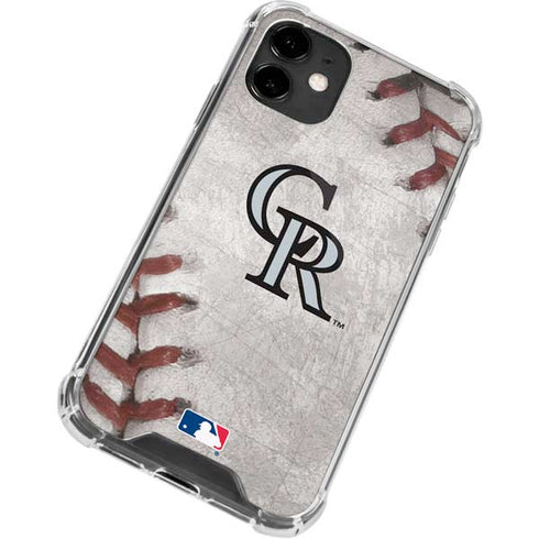 MLB Colorado Rockies Game Ball iPhone 12 Clear Case
