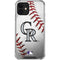 MLB Colorado Rockies Game Ball iPhone 12 Clear Case