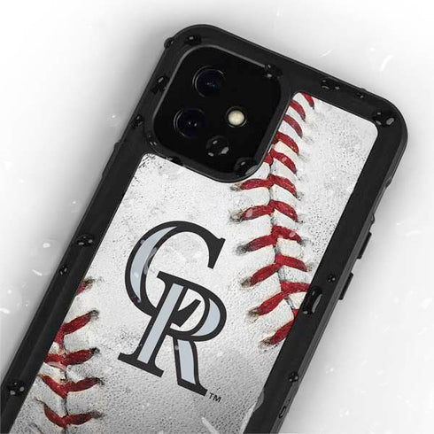 MLB Colorado Rockies Game Ball iPhone 12 Mini Waterproof Case