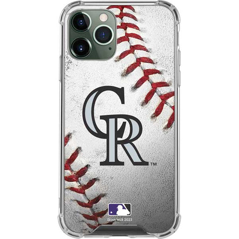 MLB Colorado Rockies Game Ball iPhone 12 Pro Max Clear Case