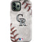 MLB Colorado Rockies Game Ball iPhone 12 Pro Max Impact Case