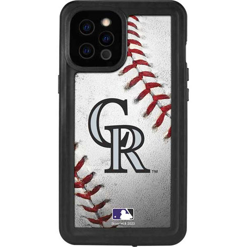 MLB Colorado Rockies Game Ball iPhone 12 Pro Max Waterproof Case