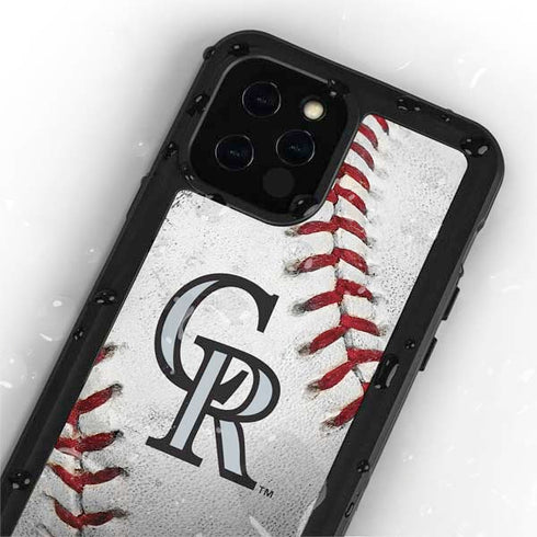 MLB Colorado Rockies Game Ball iPhone 12 Pro Waterproof Case