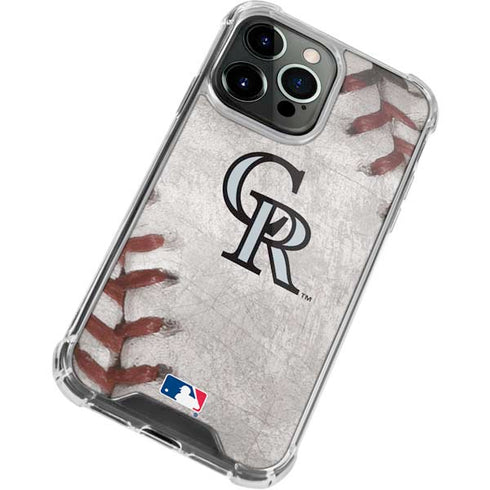 MLB Colorado Rockies Game Ball iPhone 13 Pro Max Clear Case