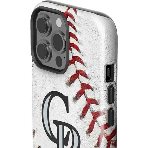 MLB Colorado Rockies Game Ball iPhone 13 Pro Max Impact Case