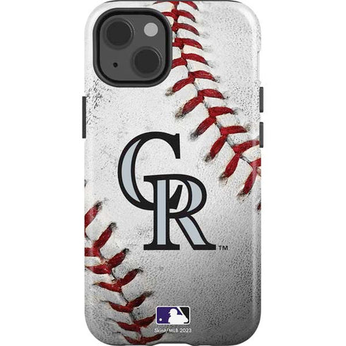 MLB Colorado Rockies Game Ball iPhone 15 Impact Case
