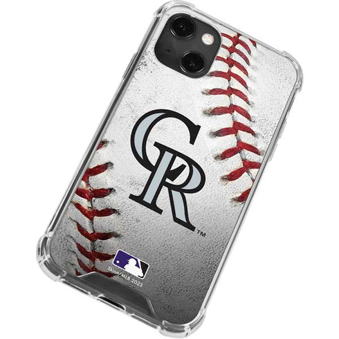 MLB Colorado Rockies Game Ball iPhone 14 Plus Clear Case