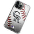 MLB Colorado Rockies Game Ball iPhone 15 Pro Clear Case