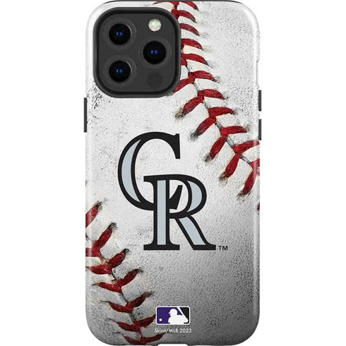MLB Colorado Rockies Game Ball iPhone 15 Pro Max Impact Case