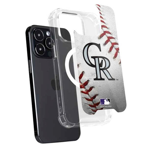 MLB Colorado Rockies Game Ball iPhone 15 Pro Max MagSafe Case