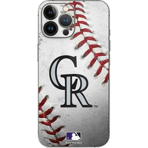 MLB Colorado Rockies Game Ball iPhone 14 Pro Max Skin