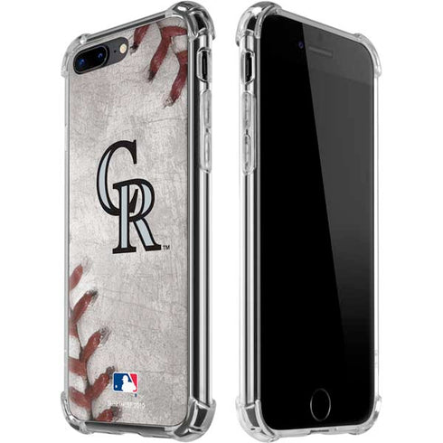 MLB Colorado Rockies Game Ball iPhone 7/8 Plus Clear Case