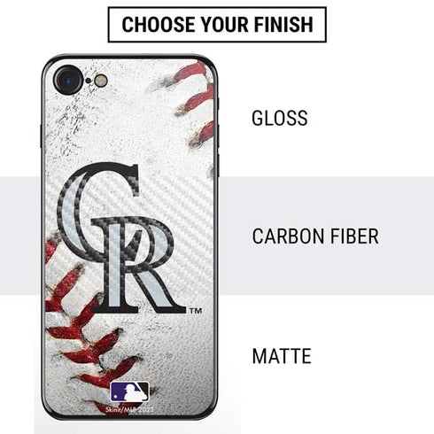 MLB Colorado Rockies Game Ball iPhone SE (2nd & 3rd Gen) Skin