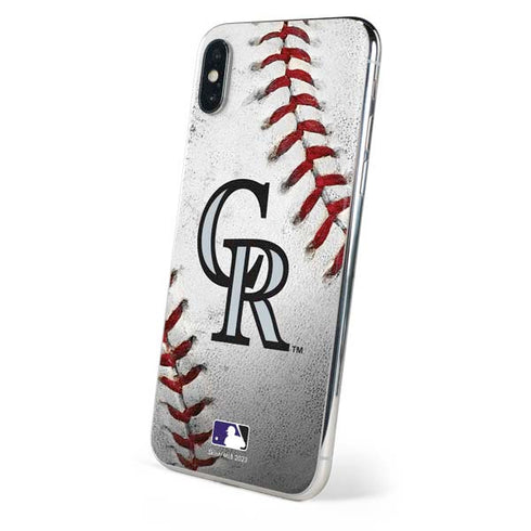 MLB Colorado Rockies Game Ball iPhone XS Max Skin