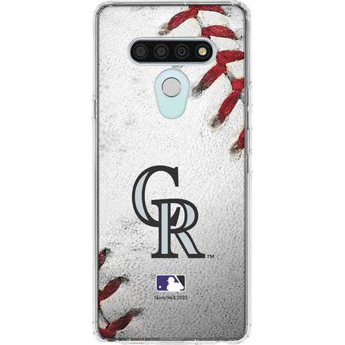 MLB Colorado Rockies Game Ball LG Stylo 6 Clear Case