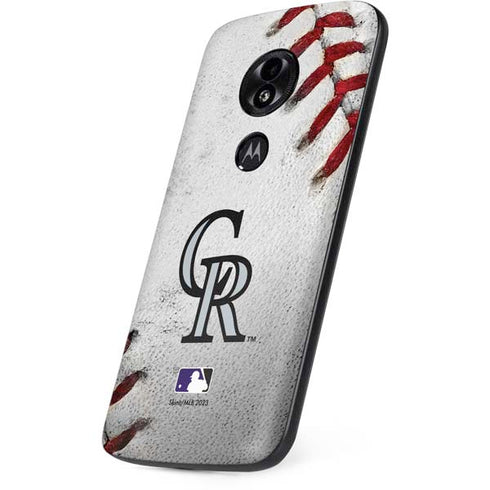 MLB Colorado Rockies Game Ball Moto E5 Play Skin