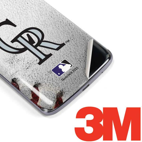 MLB Colorado Rockies Game Ball Moto E5 Plus Skin