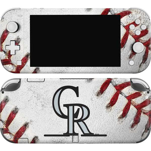 MLB Colorado Rockies Game Ball Nintendo Switch Lite Skin