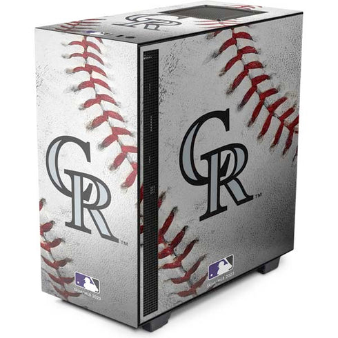 MLB Colorado Rockies Game Ball NZXT H510 Compact ATX Mid-Tower Case Skin