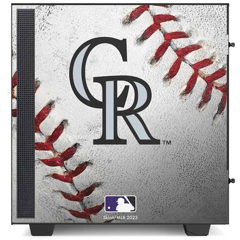 MLB Colorado Rockies Game Ball NZXT H510 Compact ATX Mid-Tower Case Skin