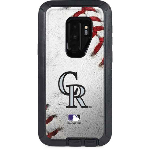 MLB Colorado Rockies Game Ball Otterbox Defender Galaxy Skin
