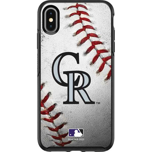 MLB Colorado Rockies Game Ball Otterbox Symmetry iPhone Skin