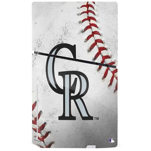 MLB Colorado Rockies Game Ball PS5 Slim Disk Console Skin
