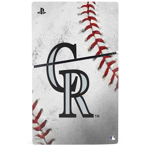 MLB Colorado Rockies Game Ball PS5 Slim Digital Edition Bundle Skin
