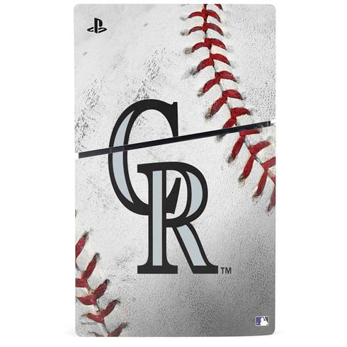 MLB Colorado Rockies Game Ball PS5 Slim Digital Edition Console Skin