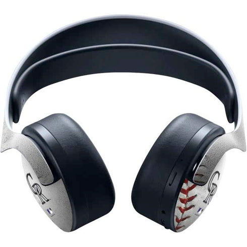 MLB Colorado Rockies Game Ball PULSE 3D Wireless Headset for PS5 Skin