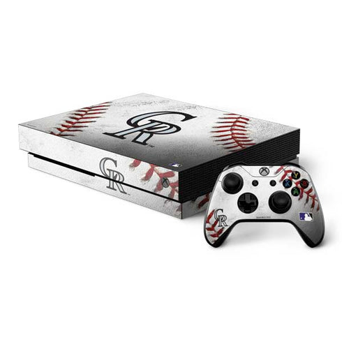 MLB Colorado Rockies Game Ball Xbox One X Bundle Skin