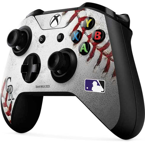 MLB Colorado Rockies Game Ball Xbox One X Controller Skin