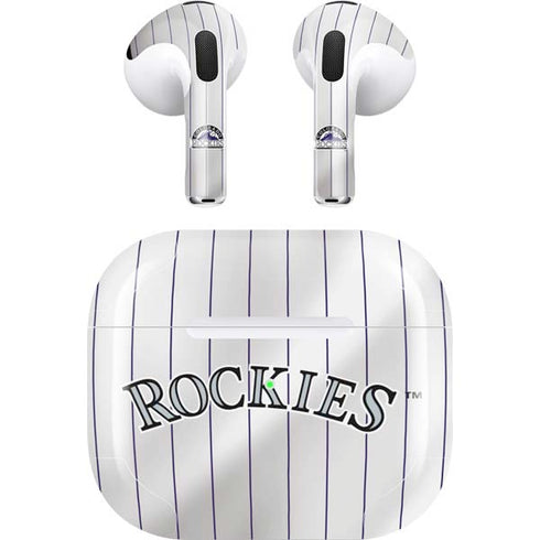 MLB Colorado Rockies Home Jersey Apple AirPods (3rd Gen 2021) Skin