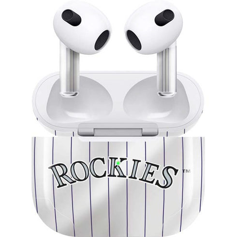 MLB Colorado Rockies Home Jersey Apple AirPods (3rd Gen 2021) Skin
